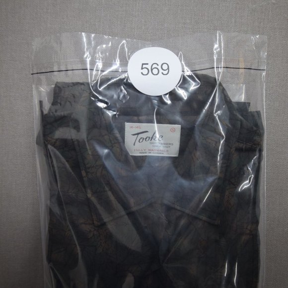 Vintage Tooke Shirtmakers Mens Small Dress Shirt Long Sleeve Made in Canada OOAK - Picture 8 of 8